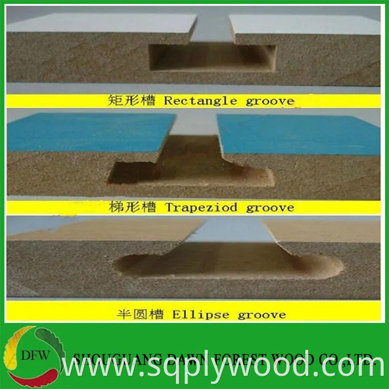 15/18mm MDF of Slot Board T&G Board